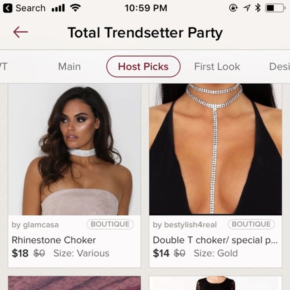 Rhinestone Choker - Picture 4 of 4